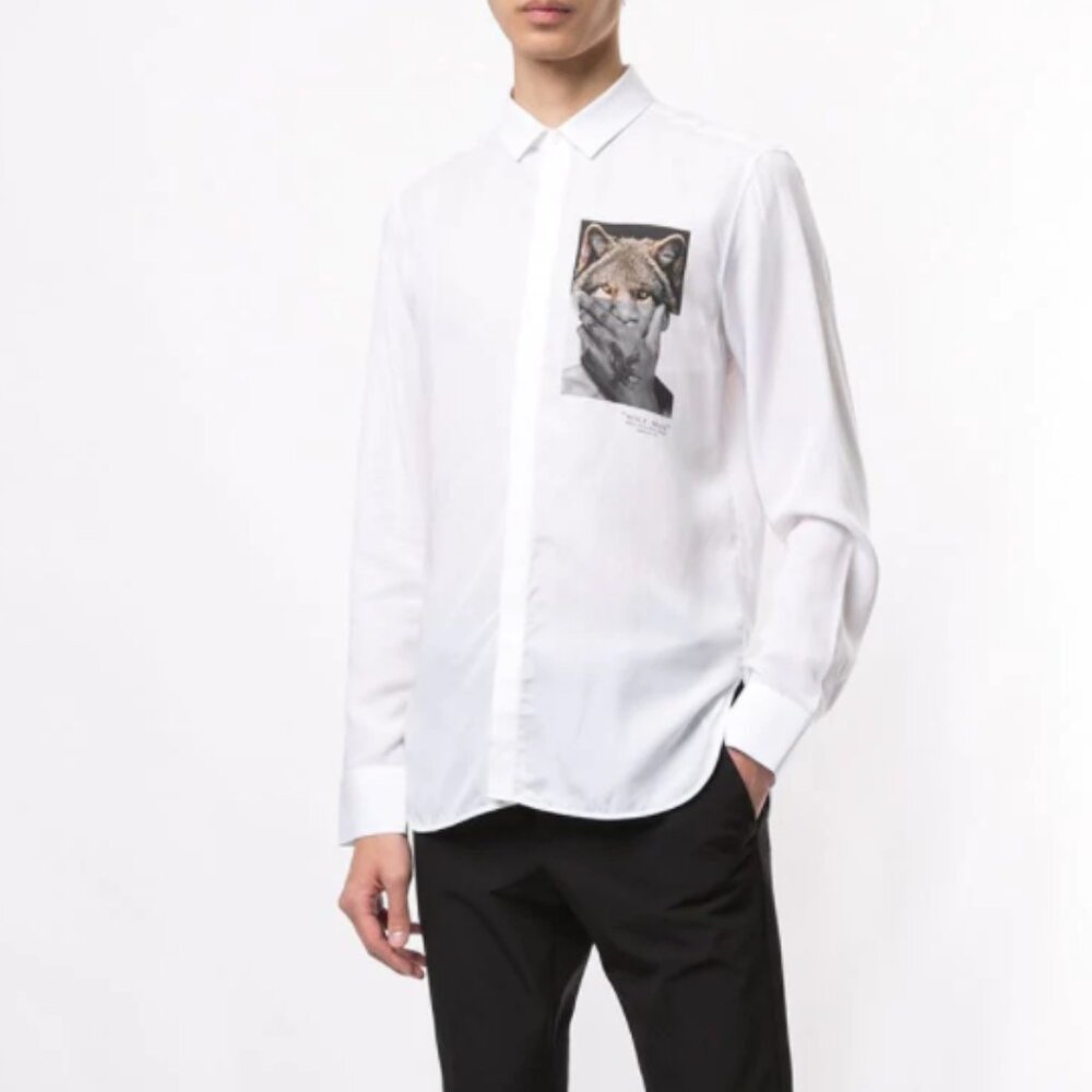 BNWT SS20 NEIL BARRETT WOLF MAN SHIRT S